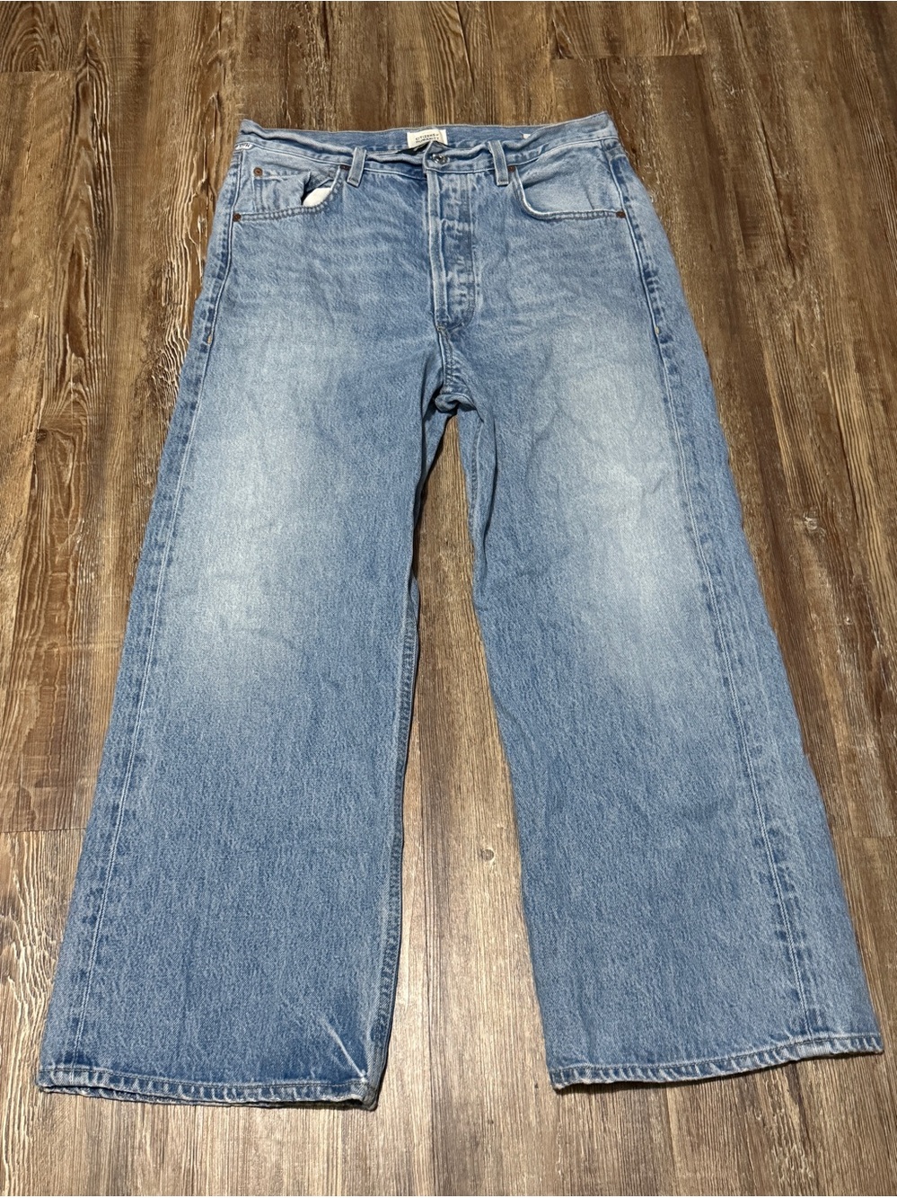 Citizens of Humanity Gaucho Wide Leg Jeans Women's 29 High Rise Button Fly Denim